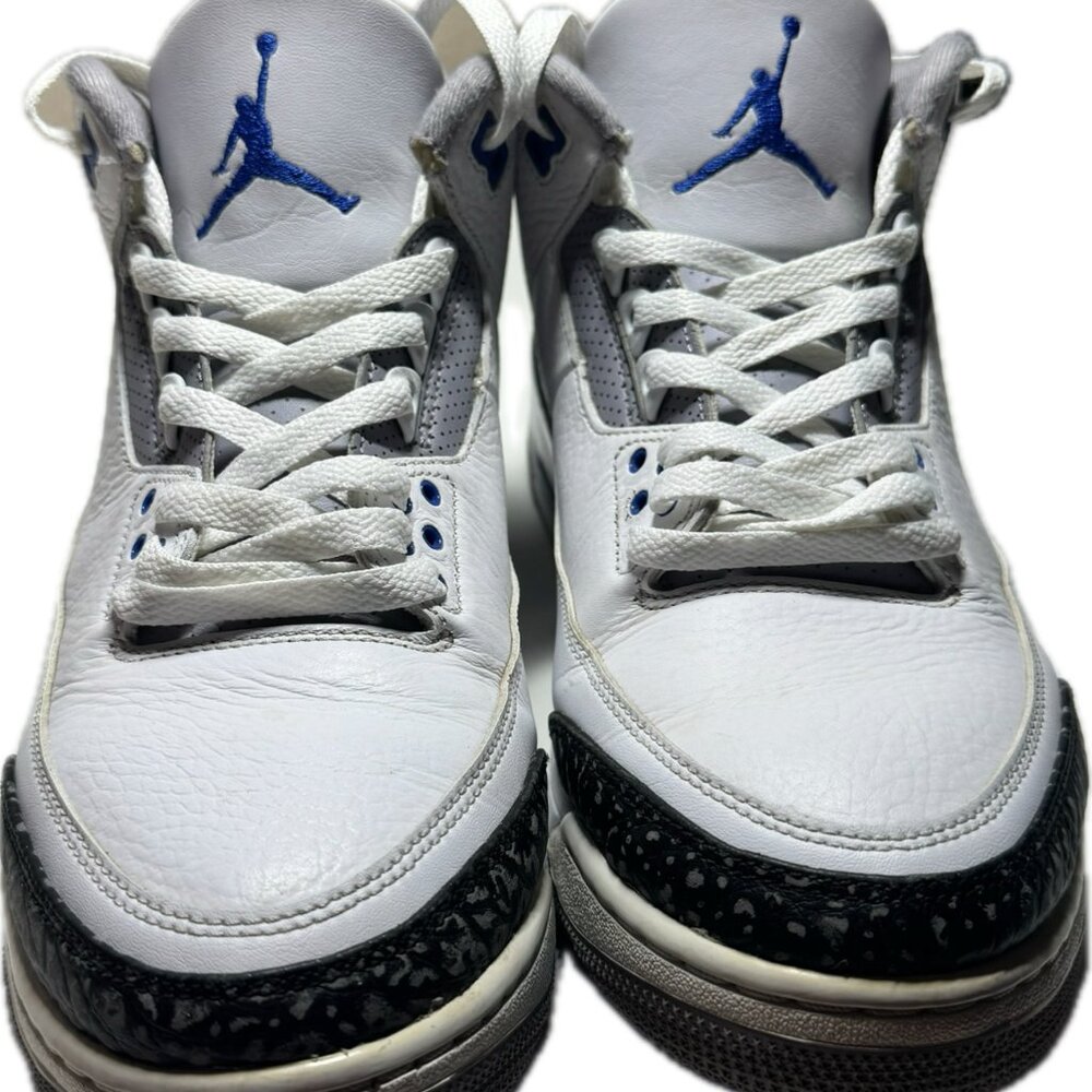 Air Jordan 3 Retro White Racer Blue Black Mens Shoes Size 11 CT8532 140 - Picture 5 of 6